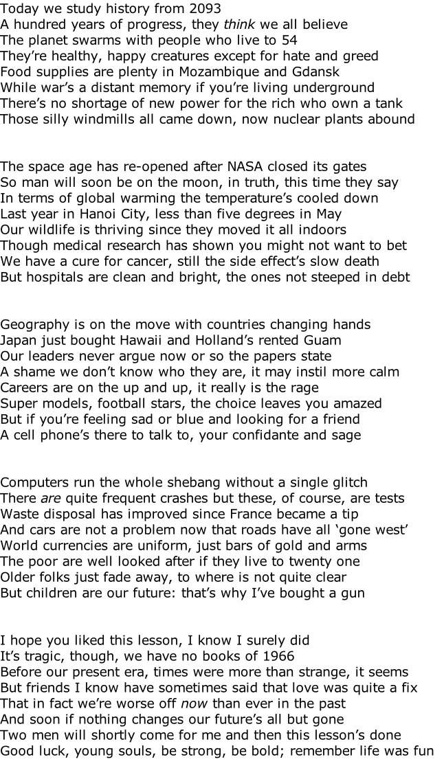 the lesson poem