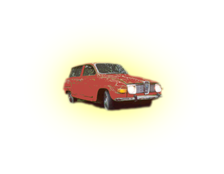 old saab car